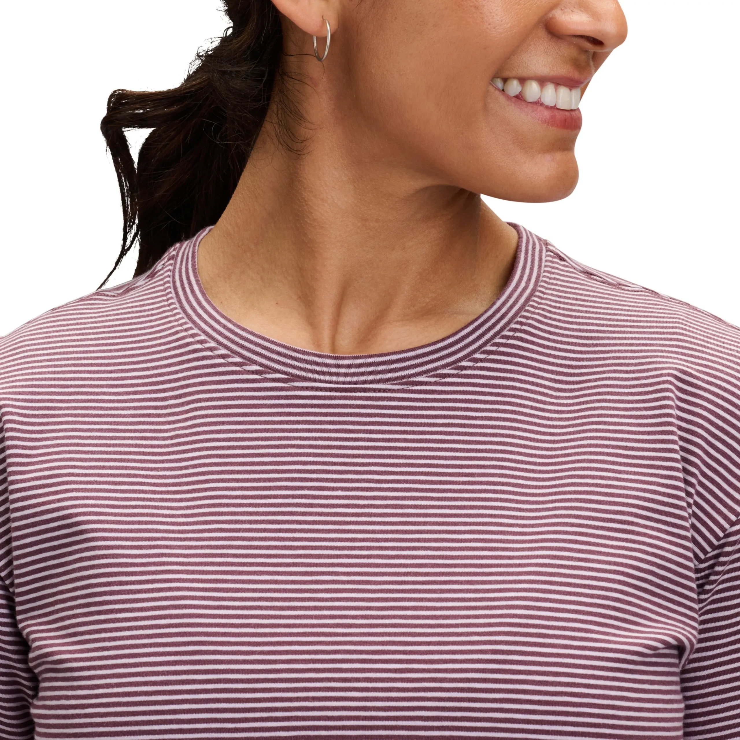 Women's BD Stripe Crop Short Sleeve Tee