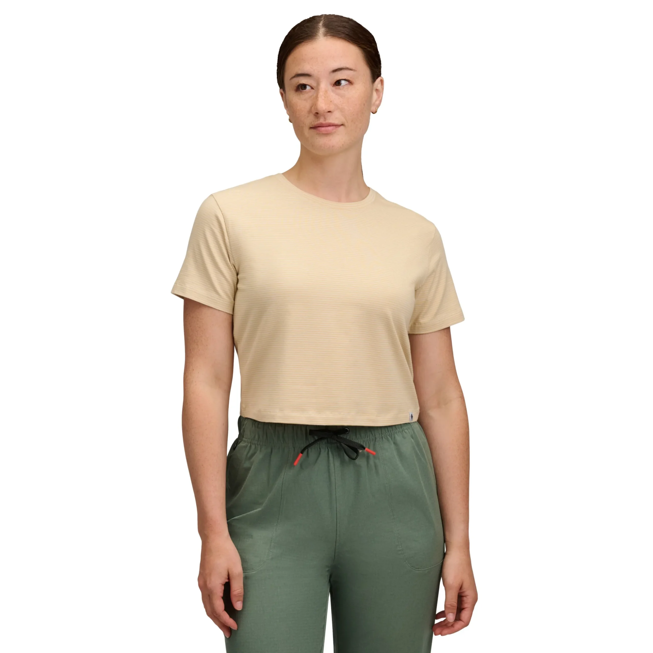 Women's BD Stripe Crop Short Sleeve Tee